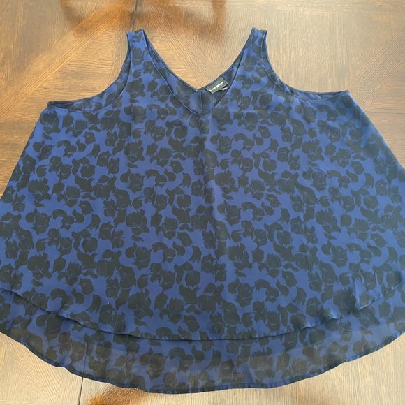 Lane Bryant, Blue and Black Tank Top, Shell, Size 22 - Picture 4 of 8